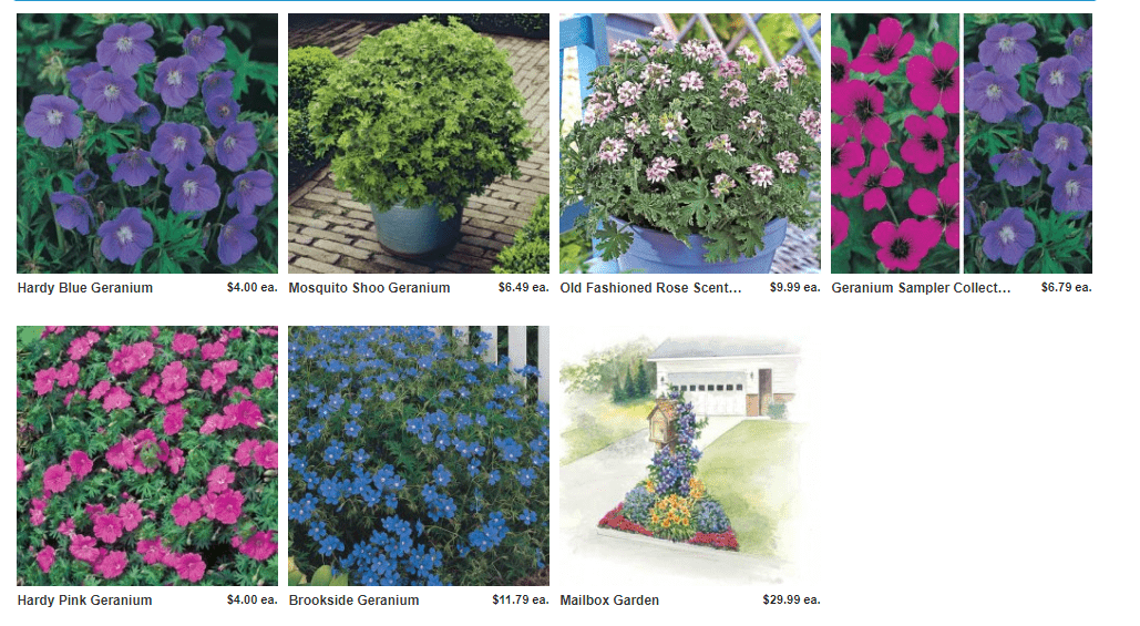 Direct Gardening website product page