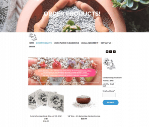 General Pumice website product page