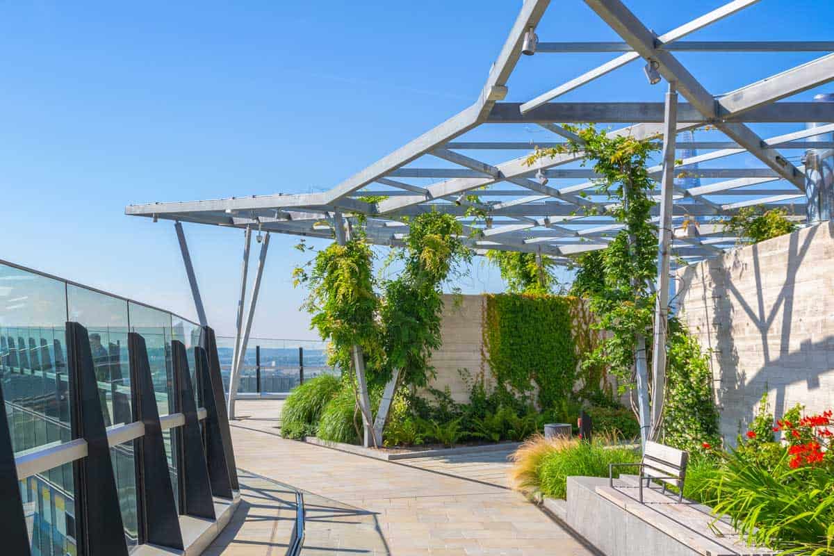The Garden at 120, a public roof garden in the city of London, UK