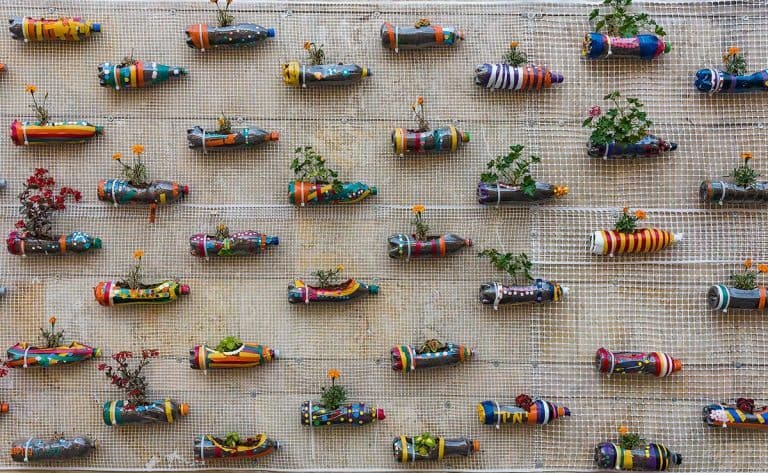 How to Make a Vertical Garden from Plastic Bottles