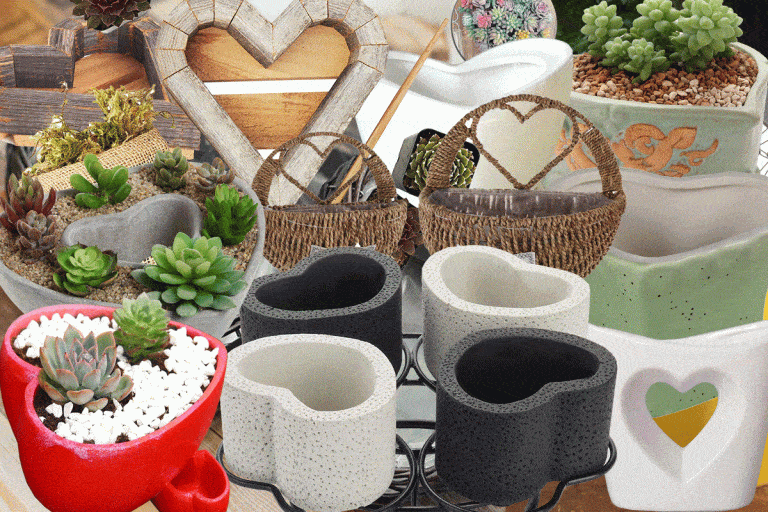 21 Gorgeous Heart-Shaped Planters and Pots