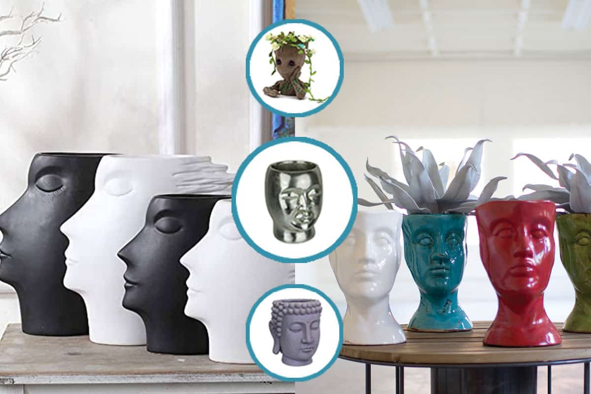Head planter products, 15 Gorgeous Head-Shaped Planters