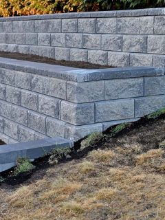 Retaining blocks intended for a retaining wall, Should You Glue Retaining Wall Blocks?