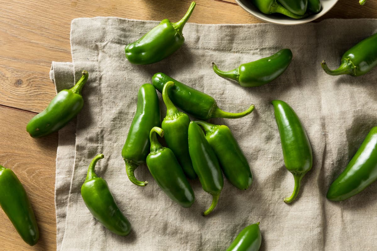 Scattered Jalapeños on the table