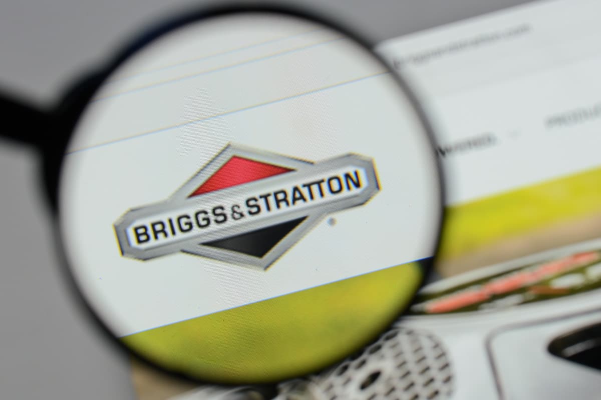 Briggs & Stratton logo on the website homepage.