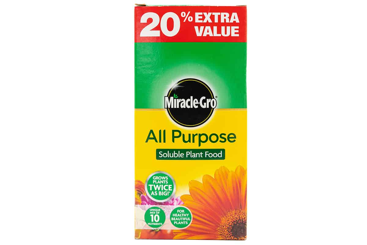 Miracle-Gro brand by A C Fertiliser all purpose plant food