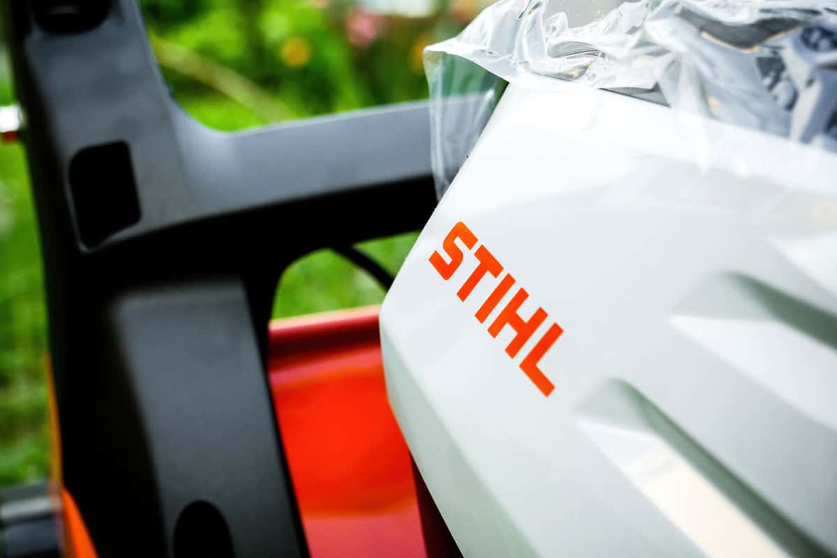Stihl hedge trim close up brand new ready to use for garden