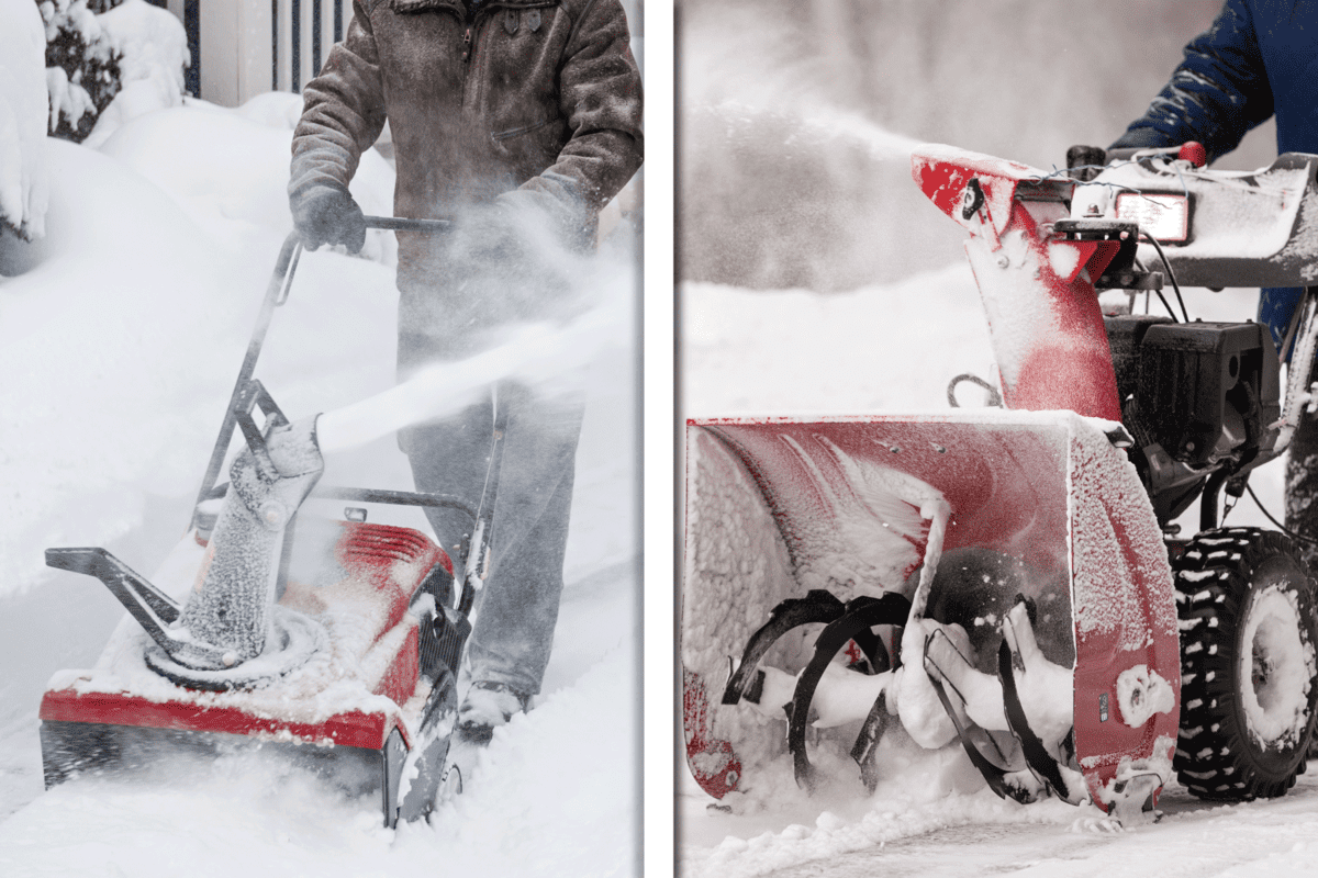 Troy Bilt Snow Blower and Toro Snow Blower collab photo