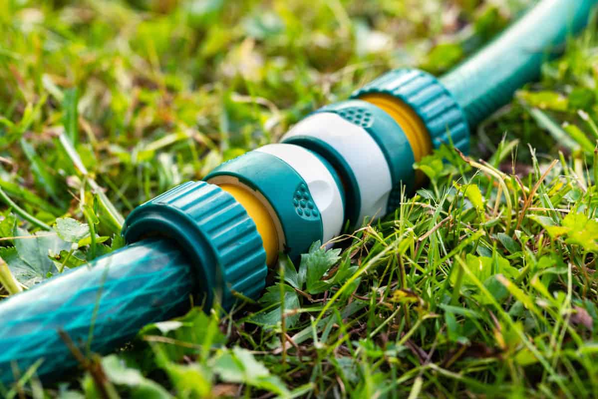 garden irrigation hoses connected modern plastic