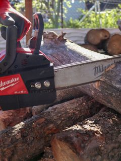 sing my Milwaukee Fuel battery powered chainsaw to cut fire wood, How To Remove The Battery From A Milwaukee Pruning Saw [Step By Step Guide]