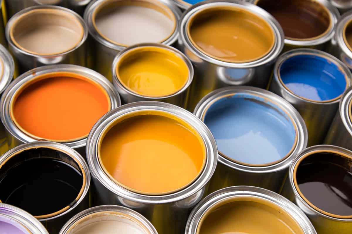 Different types of color of paint