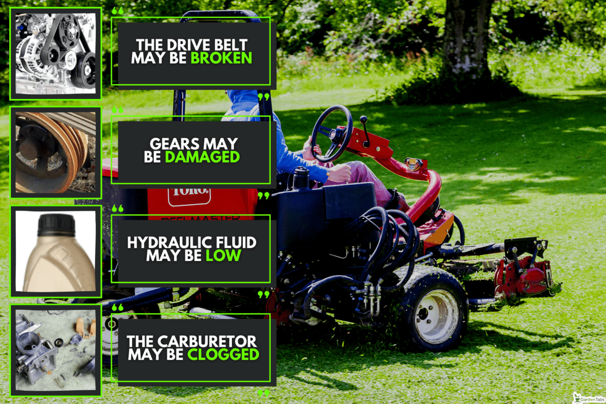Gardner on ride on lawn mower concept lawn mower cutting grass with gardening tool, Toro Riding Mower Not Moving Forward Or In Reverse - Why And What To Do