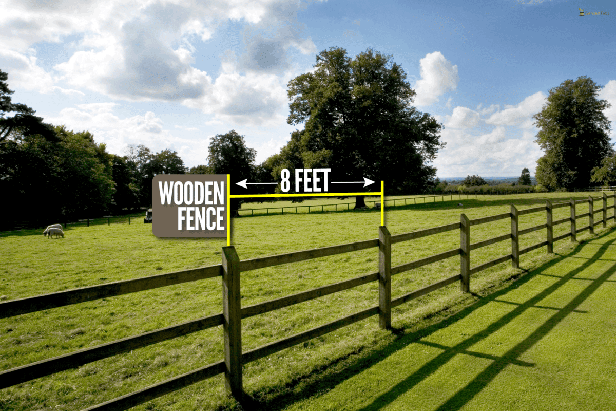 Wooden post and rail fencing around a tidy empty paddock, How Deep Should A 4 Foot Fence Post Be?