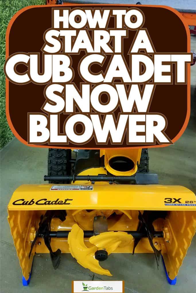 Operating a snow blower to clear thick snow at the driveway, How To Start A Cub Cadet Snow Blower
