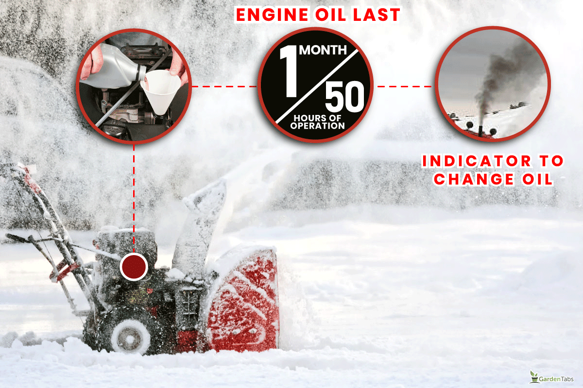 snow plow tractor at winter removing white snow out of road against heavy snowfall weather, My Troy Bilt Snow Blower Is Blowing White Smoke - Why? What To Do?