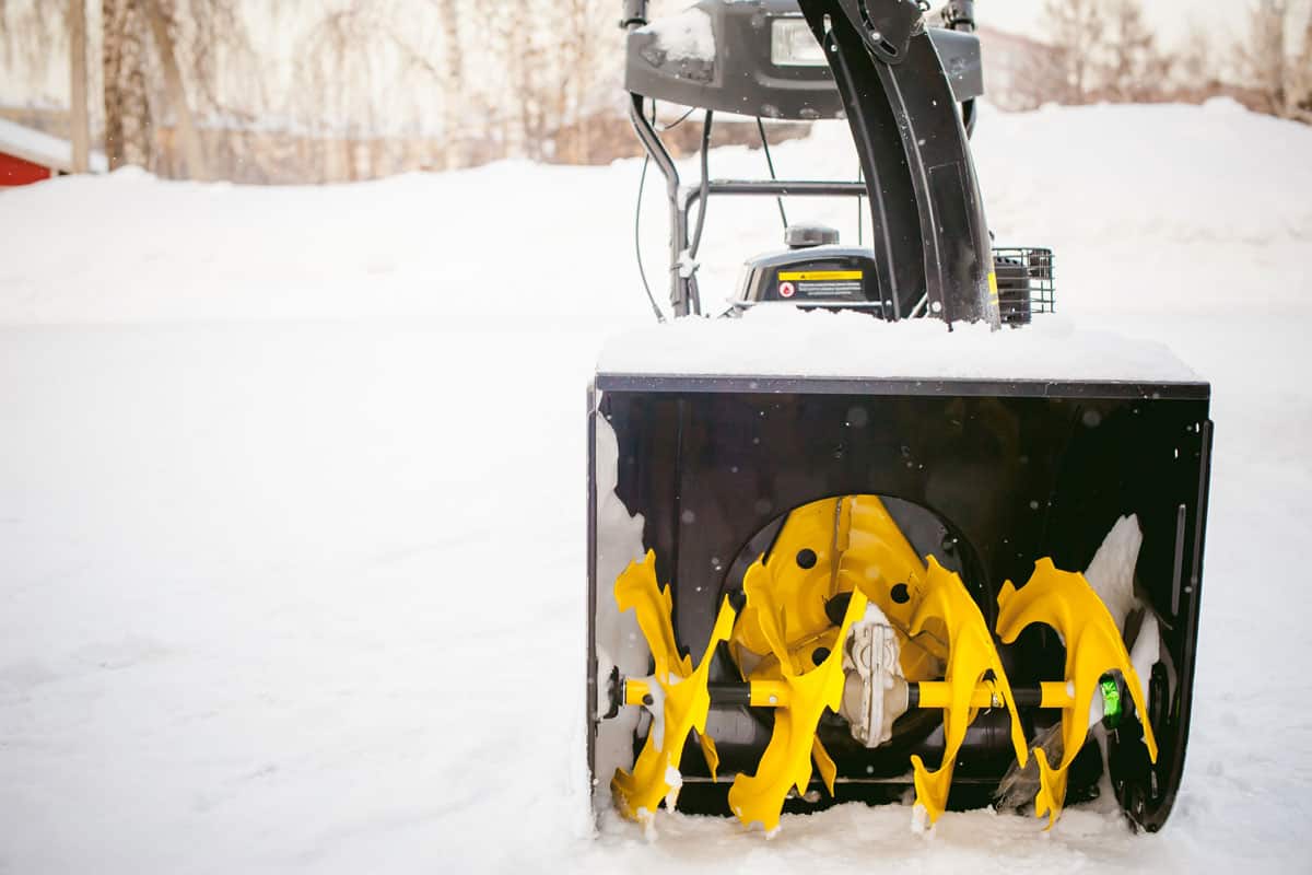 close on snow blower removal winter