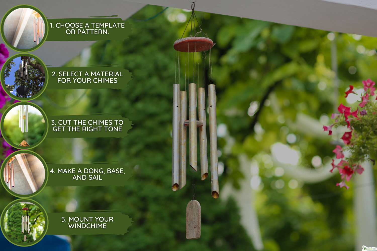 hanging silver wind chimes, How To Make Deep Tone Wind Chimes