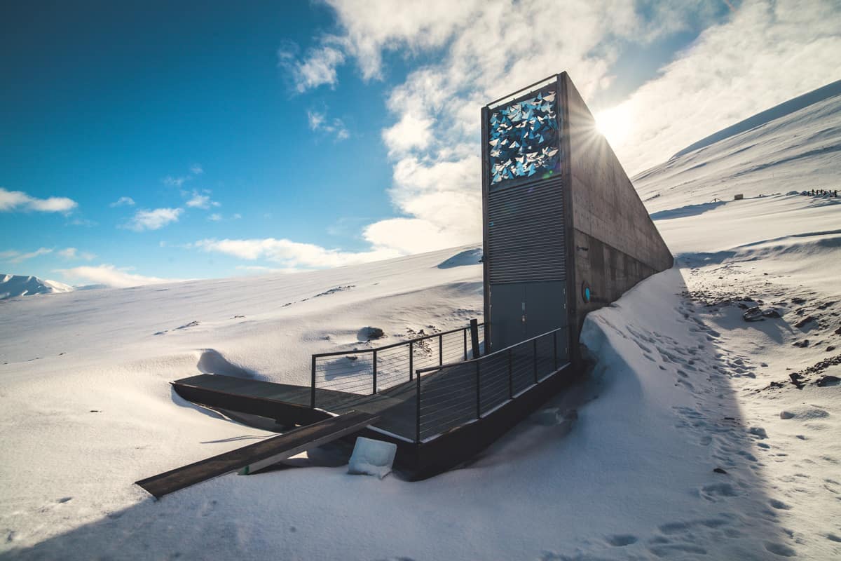 The Seed Vault in the Arctic province of Norway, Svalbard