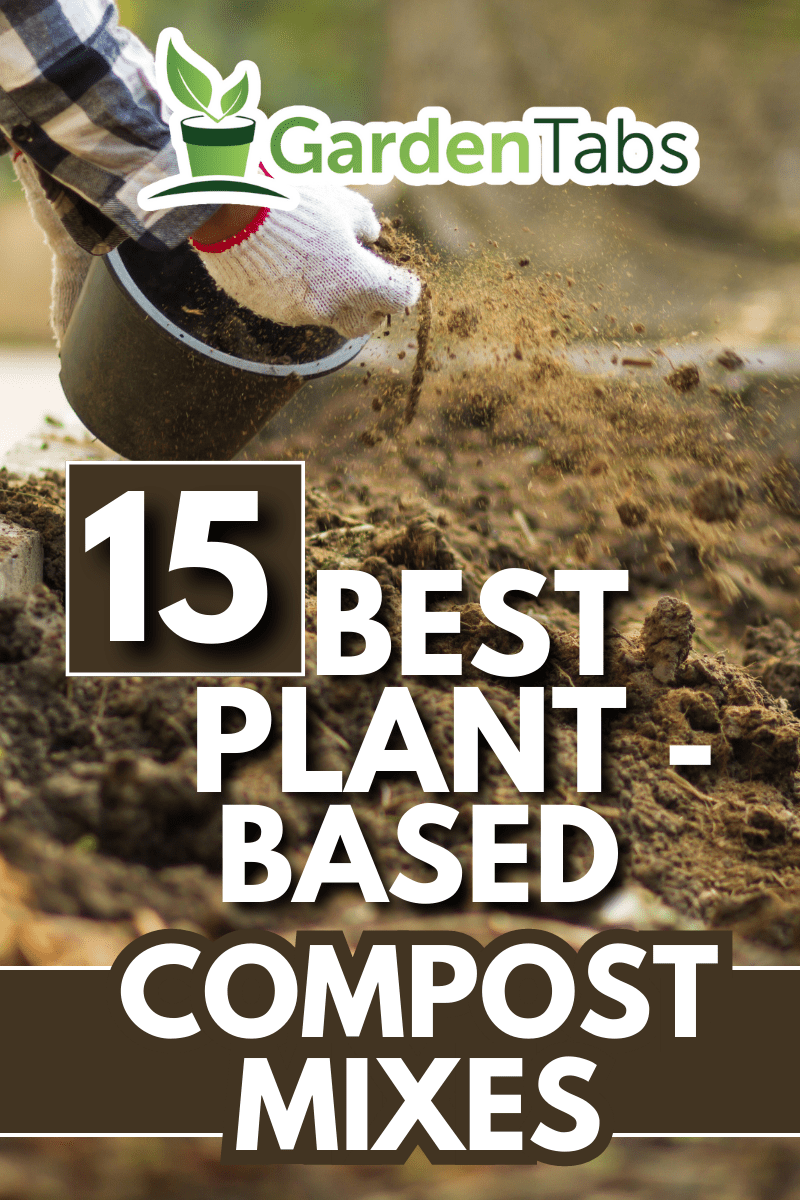 Farmer put a compost to soil at vegetable garden. - 15 Best Plant-Based Compost Mixes