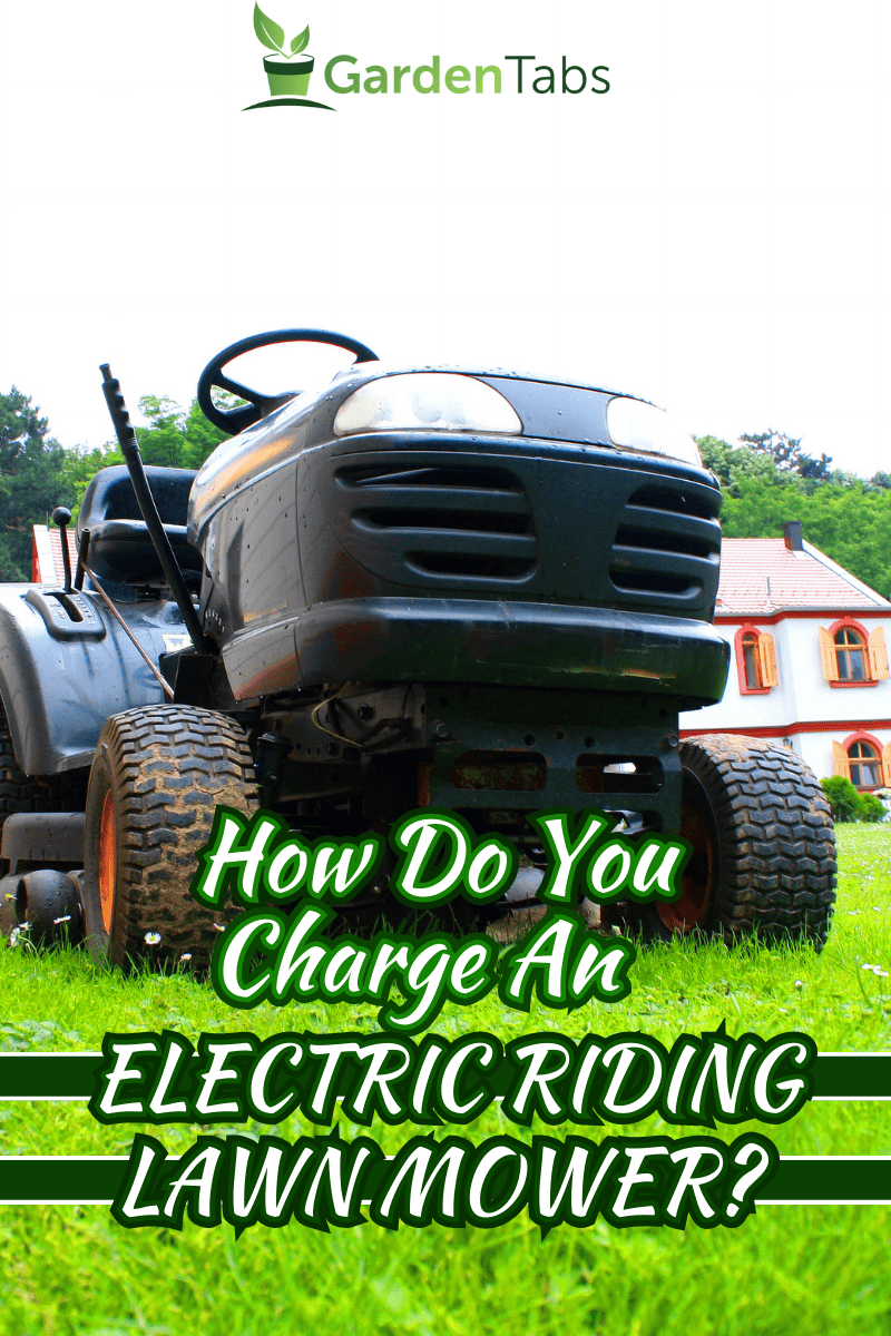 lawn mower on the grass. - How Do You Charge An Electric Riding Lawn Mower?