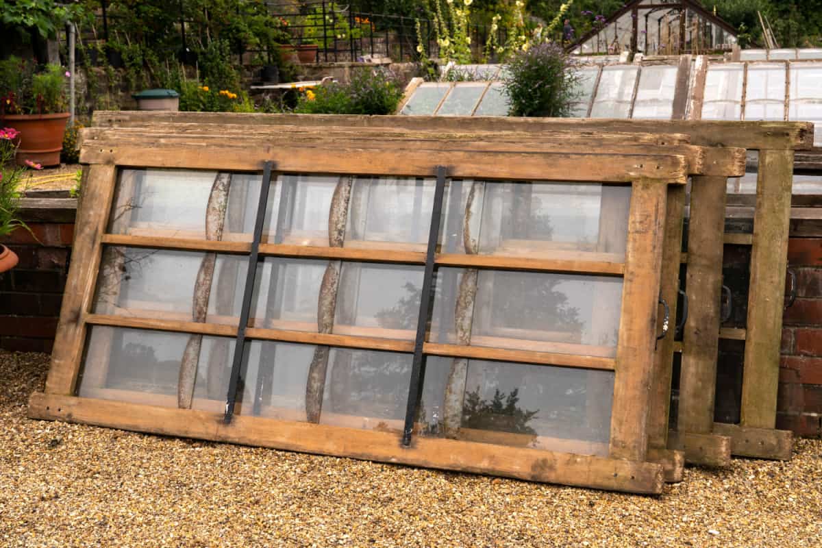 Timber glass cold frame covers