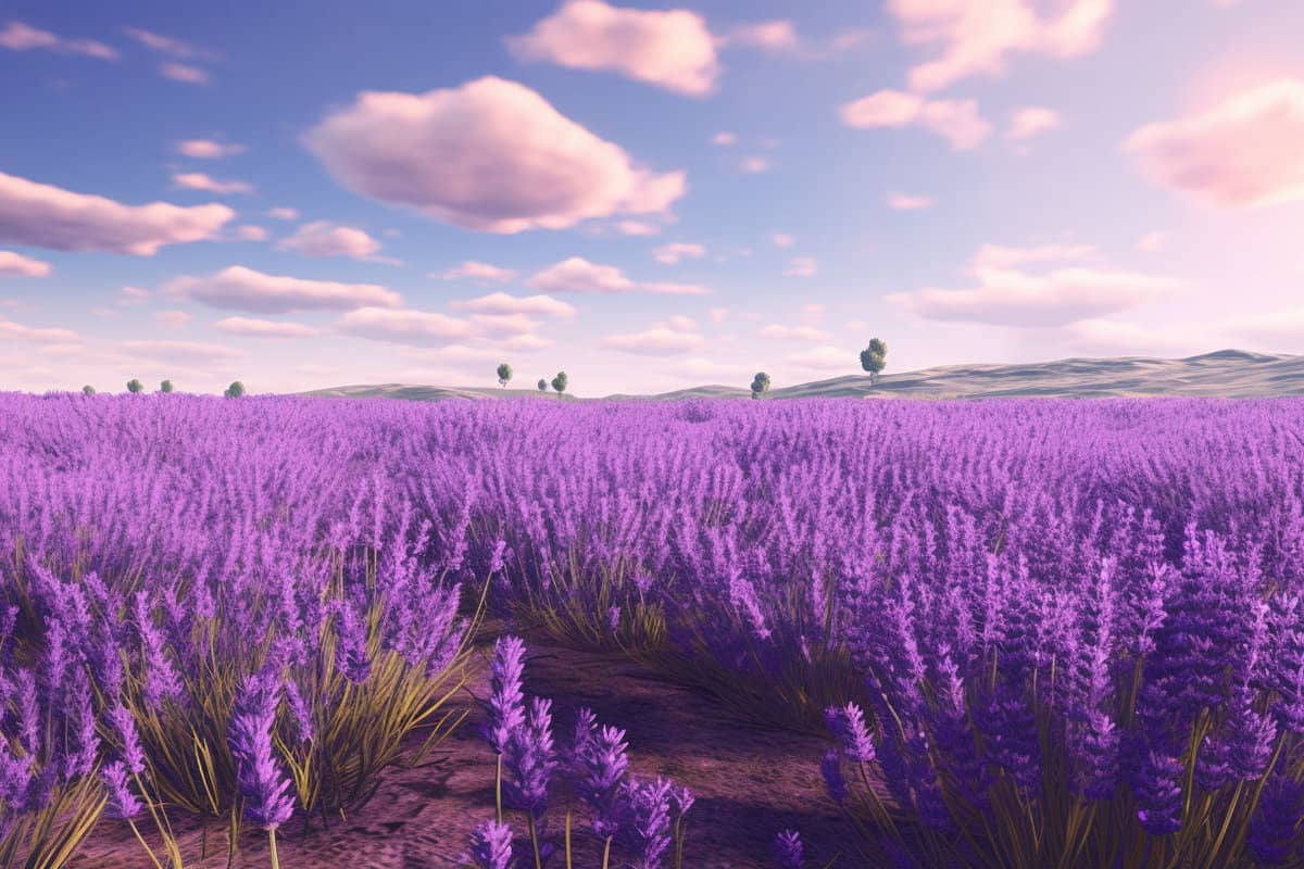 A huge lavender field 