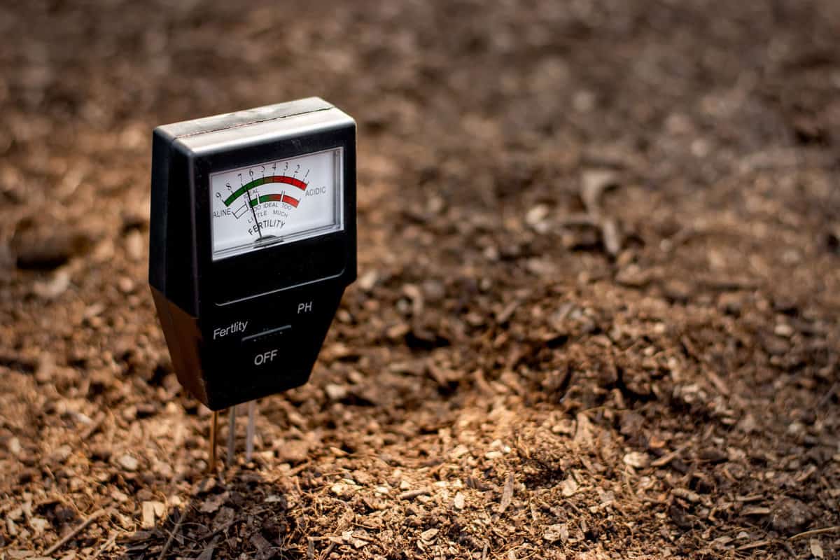 Soil acidity measuring device