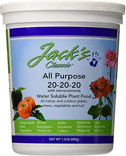 Jack's Classic All Purpose 20-20-20 Water Soluble Plant Food