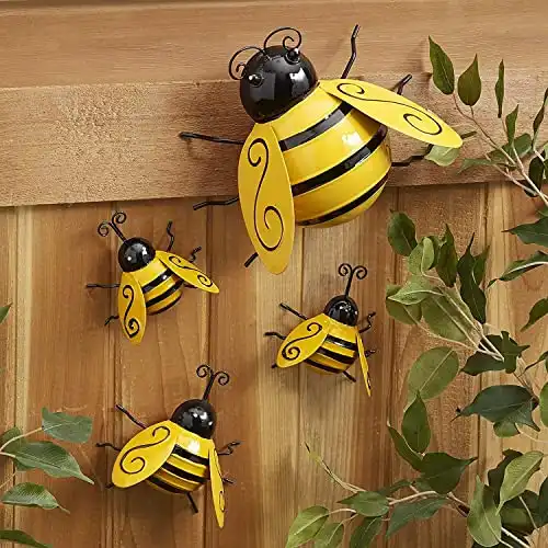 Metal Bumble Bee Wall Decor