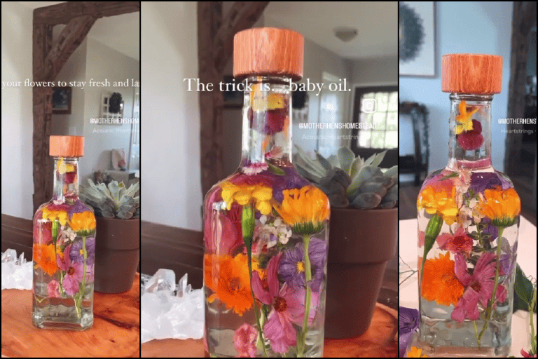 The Baby Oil Hack For Flower Preservation You Need To Try