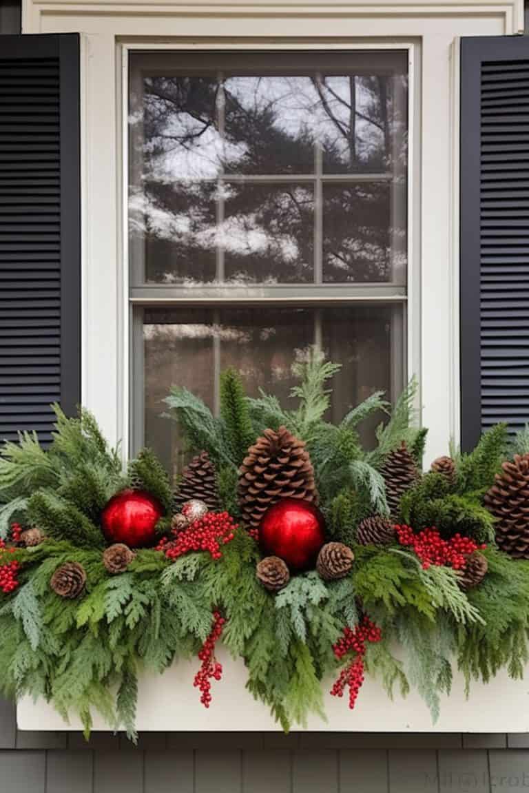 20 Eye-Catching Window Box Ideas for Winter