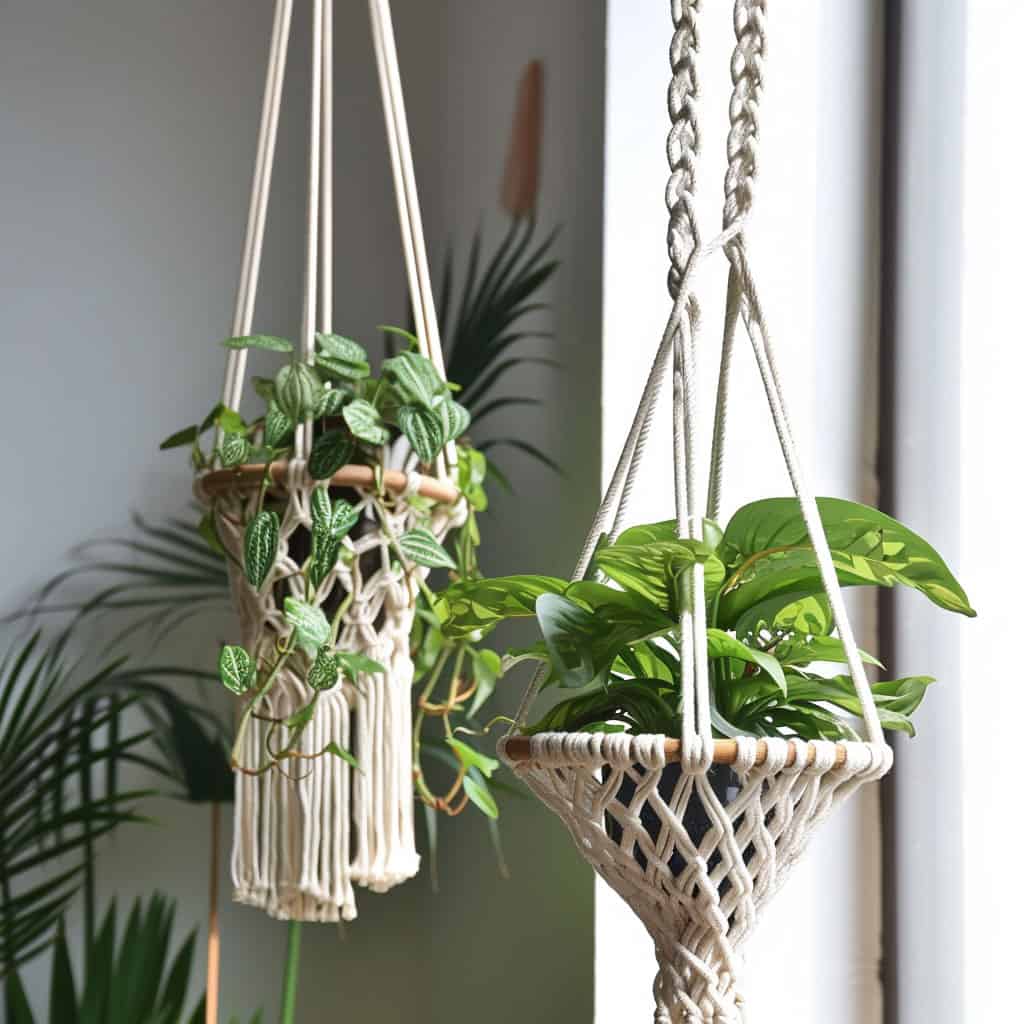 Gorgeous hanging macrame for plants